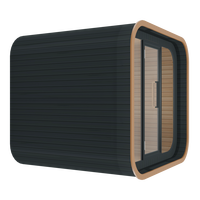 Sauna Cúbica de Madera, Hecha de Madera de Hemlock de Alta Calidad, con un Grosor de Tablero de 38 mm y un Calentador de 9000 W