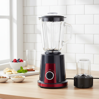 Mixeur multifonction 3 en 1 en acier inoxydable pour hôtel et maison avec moteur 800W, presse-agrumes, mixeur pour smoothies, hachoir et moulin