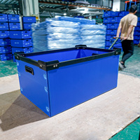 Fabricant pliable pliable de boîte en carton ondulé de pp pour des conteneurs d'expédition avec le matériel de Corex Coroplast