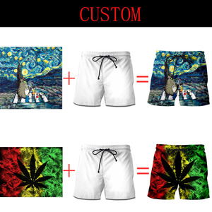 Shorts de plage personnalisés pour hommes pantalon de plage à l'eau avec changement de couleur maillot de bain grande taille température changement rapide sens sec - Product Image 2