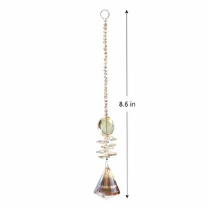 Colector de sol moderno Feng Shui, adornos de bola de cristal colgantes, cristal colorido para exhibición de ventana, fabricante de arcoíris para el jardín del hogar - Product Image 5