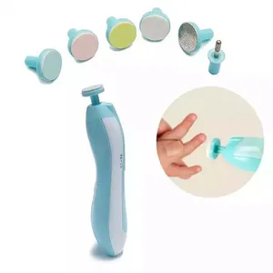 Kids Baby Nail Trimmer Electric Baby Manicure Pedicure Nail Clippers Cutter Scissors Care Set New Born