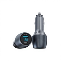 SUNDA 83W PD 3.0 QC3.0 Pengisi Daya Mobil Cepat Berbahan Aluminium Alloy untuk Ponsel dan Earphone