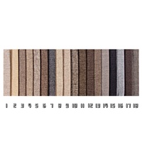 Tissu de canapé TengHui prêt à expédier, 100% polyester, échantillon gratuit, aspect lin, imitation lin, pour décoration intérieure, pour filles