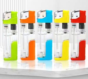 Briquet à gaz électrique moderne de luxe rechargeable en plastique, personnalisé, avec lumière LED, pour cigares et <span class=keywords><strong>butane</strong></span> - Vente en gros usine - Product Image 1