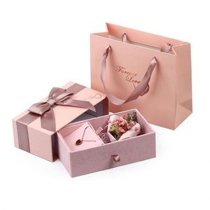 Custom Fashion Gift Packaging Set Tree Colorful Printing Foldable Delivery Gift Paper Box