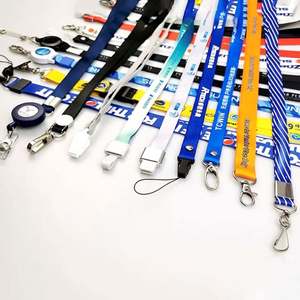 Porta Tarjetas de Identificación Personalizadas con Cordón, Sin Pedido Mínimo, Cordón Promocional Sublimado con Correa para el Cuello, Cordón de Poliéster con Llavero y Logotipo - Product Image 1