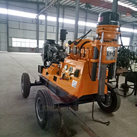 Perceuse de puits d'eau géothermique de 1000m Machine de forage géotechnique d'essai de sol à vendre Machine de forage de noyau 300mm Diesel
