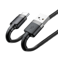 Câble de données USB tressé multifonction Type-C multicolore, nouvelle génération, super rapide, écologique, charge rapide 3A avec embout métallique