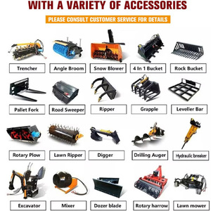 Trung Quốc Mini DIESEL Skid chỉ đạo đa chức năng trượt trượt loader nhỏ xẻng Crawler thủy lực theo dõi loader - Product Image 5