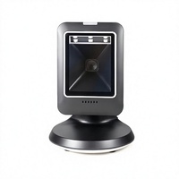 Lecteur de codes-barres de bureau étanche avec interface USB, reconnaissance de codes QR 2D, certifié ROHS, garantie 1 an, capteur CMOS, noir
