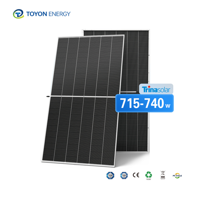 Trina High Efficiency N-Type BIPV for Solar Power Panel 715W-740W for Home Electricity