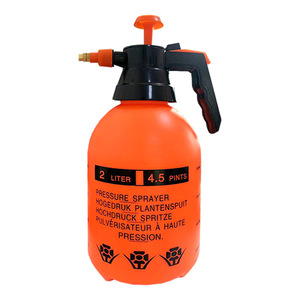 Pulverizador a presión de 2 litros, naranja, con manguera de jardín, para plantas y limpieza - Product Image 1