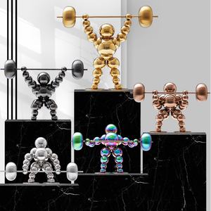 Décorations en métal écologique haut de gamme moderne de Master Huang Armoire à vin TV de luxe pour le bureau Salon Maison Baptême de garçon - Product Image 5