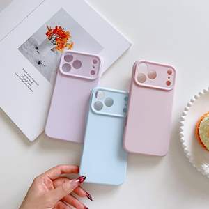 Coque de téléphone antichoc en texture de riz gluant, couleur unie, compatible avec iPhone 17/16/15, 13 Pro, 12 Pro Max - Product Image 4