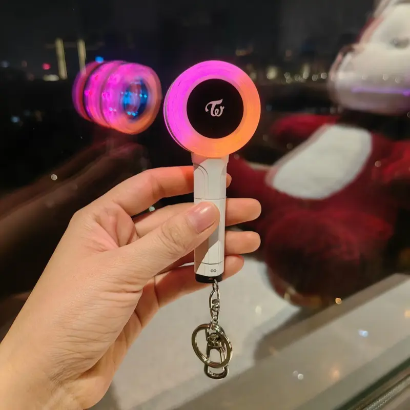 Kpop TWICE VER.3 Mini Candy Light Stick Llaveros de plástico