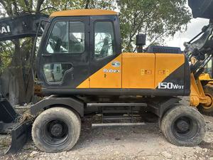 รถขุดไฮดรอลิกแบบล้อ Hyundai Robex 150W-9 R150W-9 มือสองคุณภาพสูง พร้อมชิ้นส่วนประกอบมอเตอร์เครื่องยนต์ดีเซลและตลับลูกปืน - Product Image 6