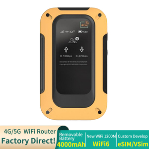 Modem 4G LTE CAT6 300Mbps con SIM & eSIM, Hotspot Wi-Fi Portatile, Router Tascabile Wifi6 1200Mbps, Banda Larga Mobile Wireless con 4000mAh - Product Image 2