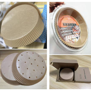 Tazas desechables antiadherentes de tamaño grande para horno <span class=keywords><strong>Airfryer</strong></span> Liner, tazas de papel seguras para hornear para el hogar, cocinar, hornear, asar para alimentos - Product Image 6