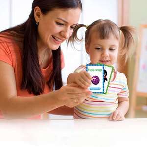Nuevas Tarjetas de Aprendizaje de 26 Letras, Colores, Formas, Números y Palabras para la Educación Temprana Cognitiva de Niños y Niñas - Product Image 5
