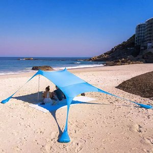 Beach Lycra <b>Canopy</b> <b>Tent</b> 3x3m Single Layer Easy Setup Sun Shelter for Camping and Picnics Outdoor Shade Protection - Product Image 3
