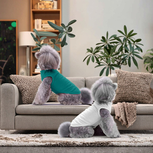 Chol & Vivi ropa para perros 4 Uds Camiseta clásica chaleco Extra pequeño Extra grande suave fino algodón ropa de invierno para cachorro grande Plus - Product Image 5