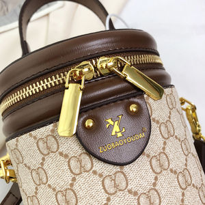 Bolso de Mano Redondo de PU de Alta Gama, Moderno y Suave, con Cierre de Cremallera, Forro de Poliéster, para Todas las Temporadas - Product Image 5