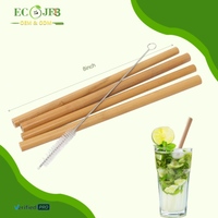 Pailles en bambou en vrac, réutilisables, durables, tubes à boisson en bambou naturel avec solutions d'emballage personnalisées
