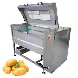 Iyi fiyat sebze patates havuç yıkama makinesi TAZE ZENCEFİL manyok yıkayıcı soyucu tatlı patates/lotus temizleme makinesi