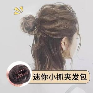 Bun Wig Flower Bun Women's Hair Clip Lazy Hair Bun Maker Fluffy Natural Half Bun High Temperature Wire Hair Material - Product Image 3