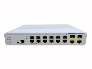 Ca-talyst <span class=keywords><strong>2960C</strong></span> Switch WS-C2960C-12PC-L 12-Port Fast Ethernet PoE Kompakter Switch mit 2x1G Uplink - Product Image 1