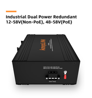 Interruptores Ethernet industriales de bajo voltaje para coche y cargador, toma de corriente estándar PoE de 12-30v en 48V
