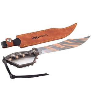 Prix usine ventes directes d'armes froides anciennes 22cm couteau à dents <span class=keywords><strong>de</strong></span> <span class=keywords><strong>tigre</strong></span> Collection non coupée épée personnalisée Arts et artisanat cadeaux - Product Image 1