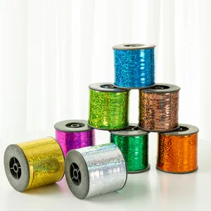For Knitting Factory Direct Wholesale Top Grade Lurex Polyester Laser Glitter M Type Metallic Thread Metallic yarn