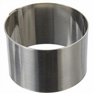 Anneau à pâtisserie IBILI 6x4,5 <span class=keywords><strong>cm</strong></span> en acier inoxydable argenté, compatible <span class=keywords><strong>lave</strong></span>-<span class=keywords><strong>vaisselle</strong></span>, résistant à la chaleur, compatible micro-ondes - Product Image 1