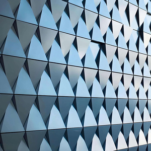 Panneau mural en aluminium moderne, matériau décoratif <span class=keywords><strong>pour</strong></span> façade, lattes 3D, revêtement de façade, panneau mural ondulé intérieur/extérieur - Product Image 1