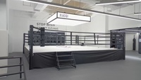 5M * 5M Stairs Rasied Anneau de boxe extérieur durable utilisé à vendre
