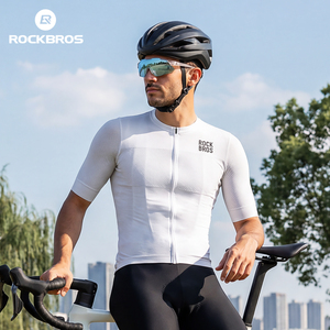 Maglia da Ciclismo ROCKBROS per Uomo - <span class=keywords><strong>Abbigliamento</strong></span> Estivo a Manica Corta Traspirante e ad Asciugatura Rapida per Mountain Bike/Bici da Strada - Product Image 1