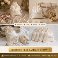 Sac de rangement en satin à cordon coulissant pour vêtements de bain, promotion vente chaude, sacs en soie personnalisés avec logo imprimé pour extensions capillaires et cadeaux