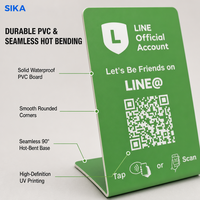 Kartu Ulasan Google Tahan Air PVC yang Dapat Disesuaikan dengan Kode QR Dinamis Berbasis NFC Khusus untuk Restoran, Chip NTAG215