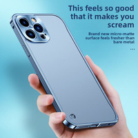 Coque de téléphone intégrale antichoc métallique avec fermoir Seahorse, finition givrée, anti-taches, résistante aux éclaboussures et aux chutes, avec protection d'objectif