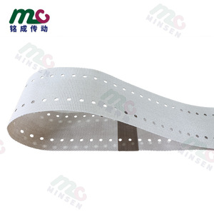 Minsen White Perforated <b>PTFE</b> Conveyor Belt Heat Resistant Vacuum Adsorption Soldering Machine Belt - Product Image 2