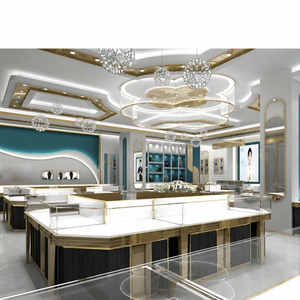 Customized Modern Custom Jewelry Display Showcase with LED Lighting Design for Jewelry Store Interior and Retail Furniture - Product Image 5