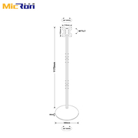 Base Giratoria Premium Blanca de 360 Grados para TV de 14-32 Pulgadas, Soporte de TV con Pedestal Redondo VESA 100x100, Capacidad de Carga de 10 kg, Soporte de Pared para TV
