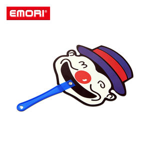 Promotional Custom Logo <b>Hand</b> <b>Held</b> Plastic PP Advertising <b>Fan</b> with Full Colors Offset Printing - Product Image 3