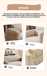 Canapé gonflable en tissu pour festival <span class=keywords><strong>de</strong></span> musique, chaise longue paresseuse simple ou double pour <span class=keywords><strong>camping</strong></span> extérieur, <span class=keywords><strong>lit</strong></span> gonflable portable en toile - Product Image 6