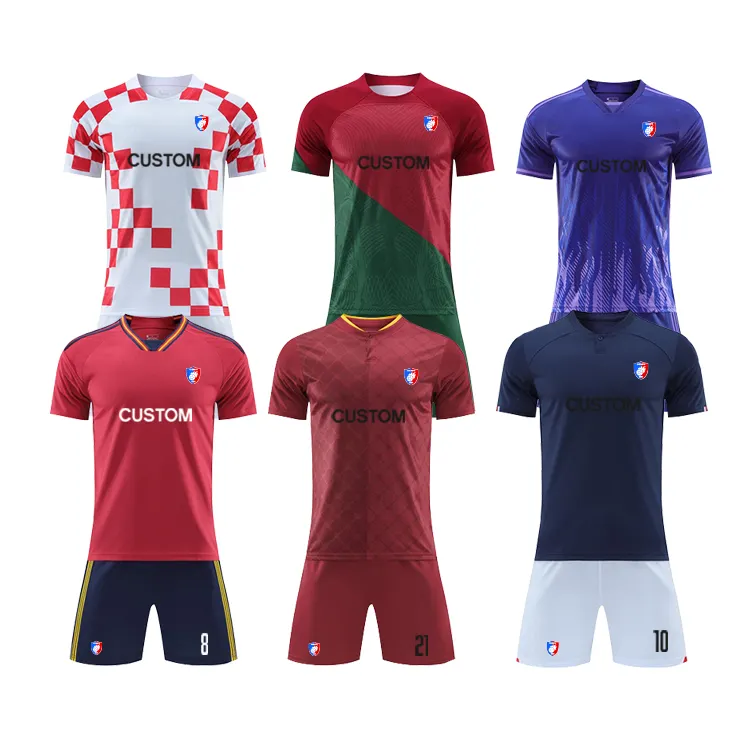 Custom Soccer Jersey 2023 2024 Sublimated Men Women Kids American Football Uniform Designs Wholesale Retro Soccer Jersey