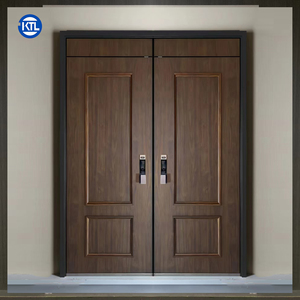 Nouveau design de porte pour animaux de compagnie de taille personnalisée pour porte de maison en bois, rabat de porte isolé verrouillable pour chat et chien - Product Image 1