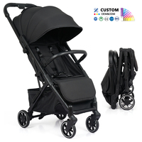 Poussette pour bébé, vente directe usine, pliage A-Key, siège inclinable, panier extra large, OEM ODM pour la vente en gros UE