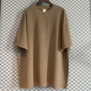 DiFan Custom Logo Organic Cotton Wear 260GSM Plus Size 3D Puff Embossed Pour Hommes Drop Shoulder Thick <strong>Men</strong> <strong>Clothes</strong> - Product Image 1